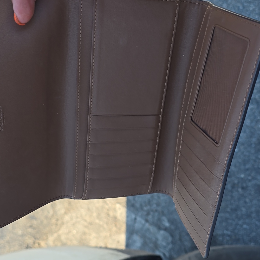 Coach Chocolate and Beige Wallet - Picture 2 of 3